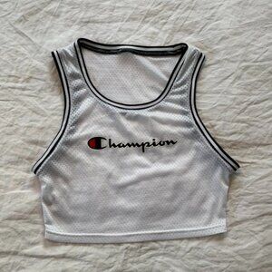 Champion White Mesh Tank Top